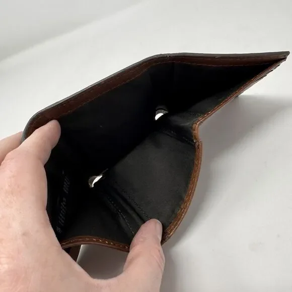 Fossil Easton RFID Trifold Wallet for Men Leather 4”x3.25” Brown - Picture 6 of 6